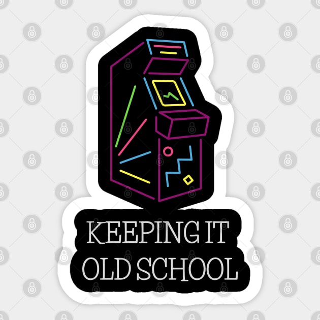 Keeping It Old School Sticker by LegitHooligan